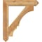 Ekena Millwork Balboa Arts and Crafts Rough Sawn Bracket w/ Offset Brace, Western Red Cedar, 6"W x 26"D x 30"H BKT0604X26X30BOA03RWR - alternate 4